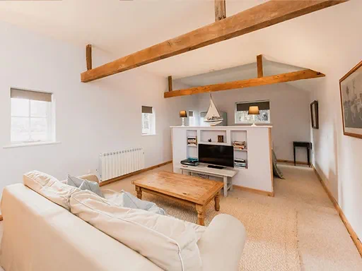 The Stables Outside and Living spaces