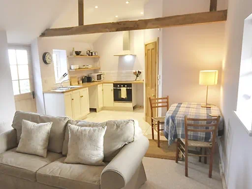 The Stables Outside and Living spaces